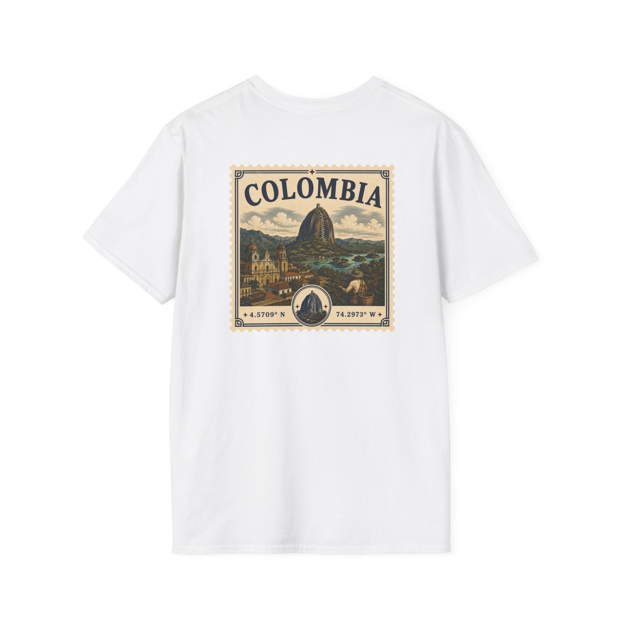COLOMBIA HERITAGE STAMP T-SHIRT