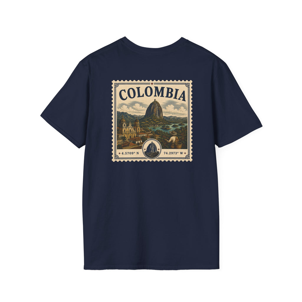 COLOMBIA HERITAGE STAMP T-SHIRT