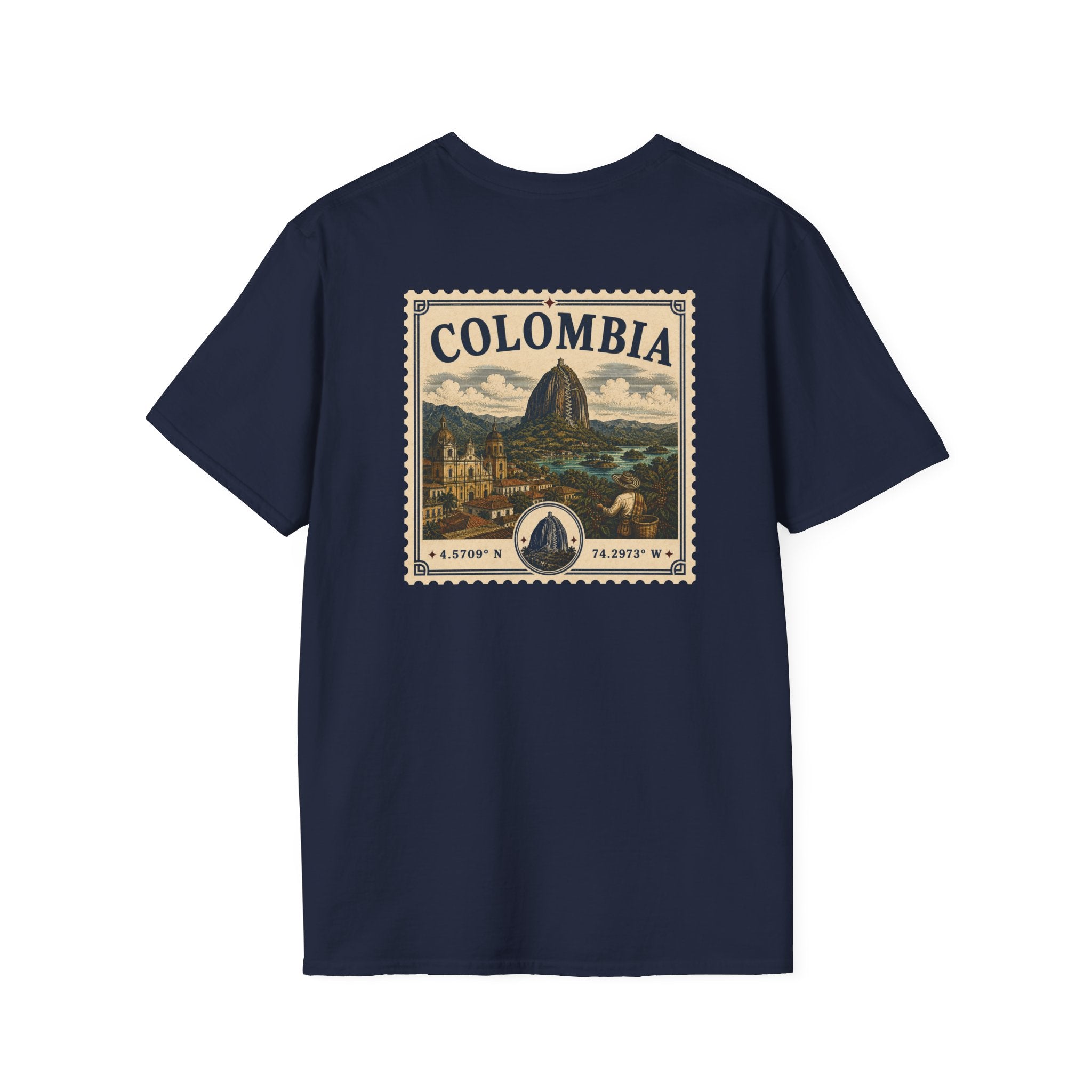 COLOMBIA HERITAGE STAMP T-SHIRT