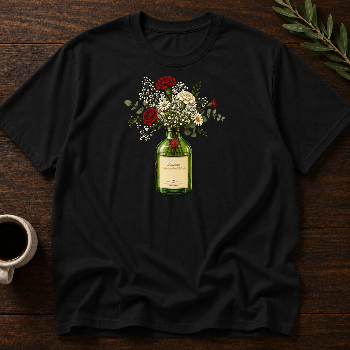 Highland Bottled Bloom T-Shirt – Black – Wear Your Heart