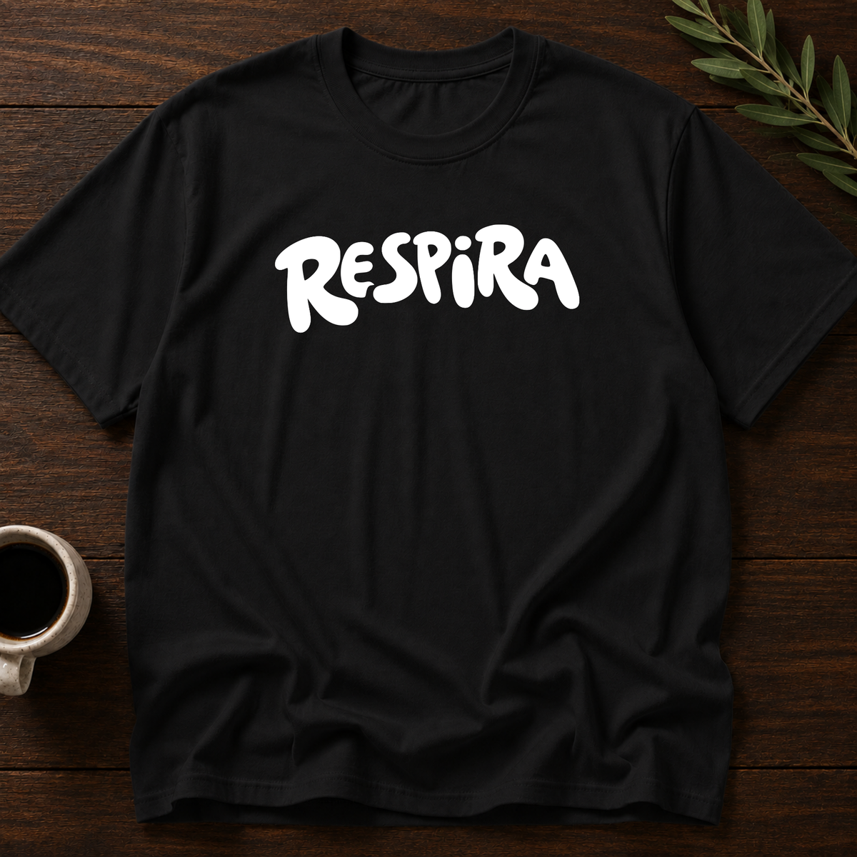 Respira T-Shirt – Black – Wear Your Heart