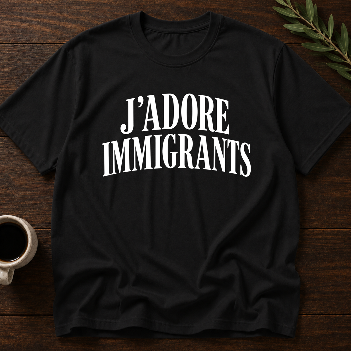 J'Adore Immigrants T-Shirt – Black – Wear Your Heart
