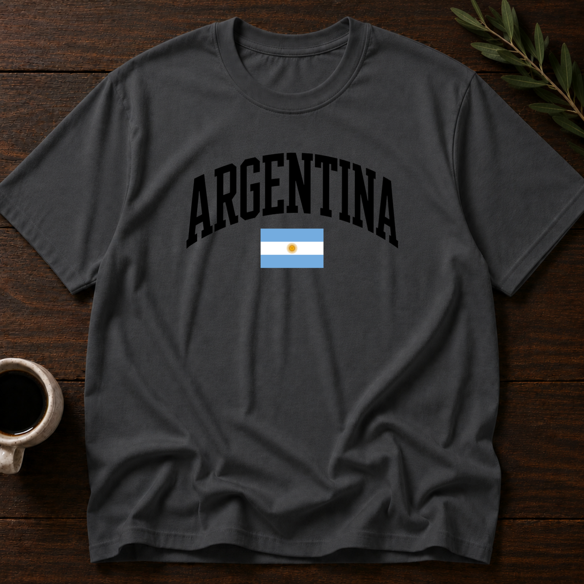 Argentina Varsity T-Shirt – Charcoal – Wear Your Heart