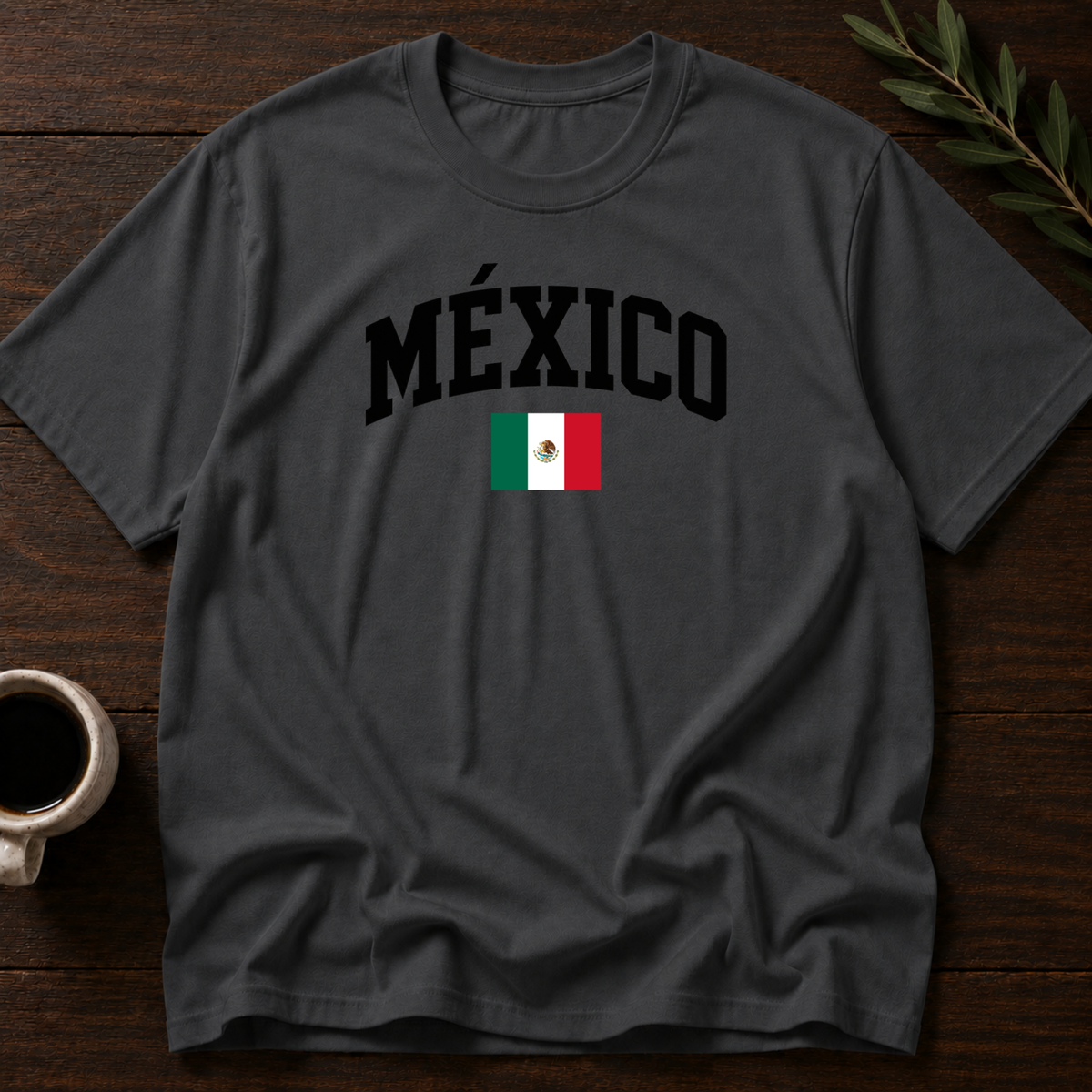 México Varsity T-Shirt – Charcoal – Wear Your Heart
