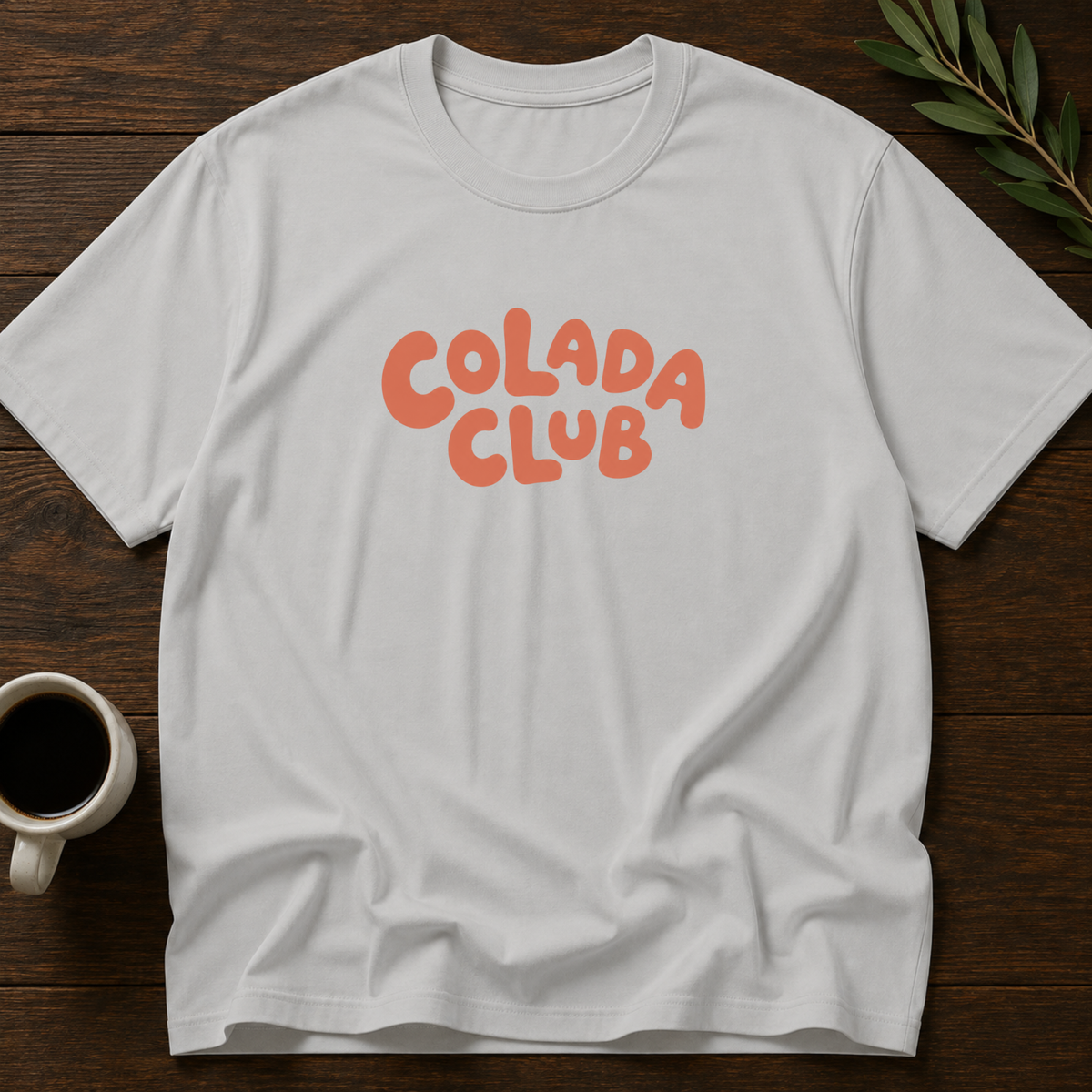 Colada Club T-Shirt – Ice Gray – Wear Your Heart