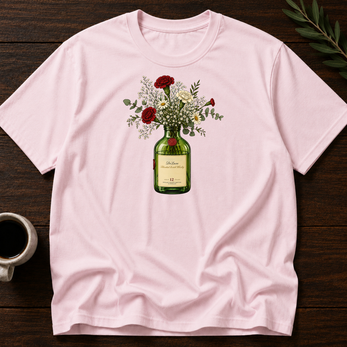 Highland Bottled Bloom T-Shirt – Light Pink – Wear Your Heart