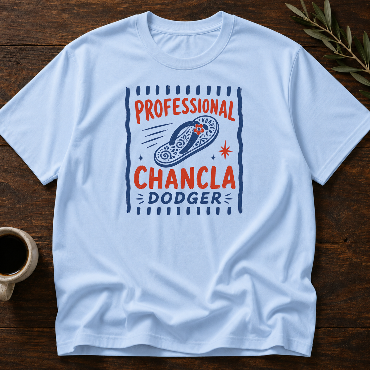 Professional Chancla Dodger T-Shirt – Light Blue – Wear Your Heart