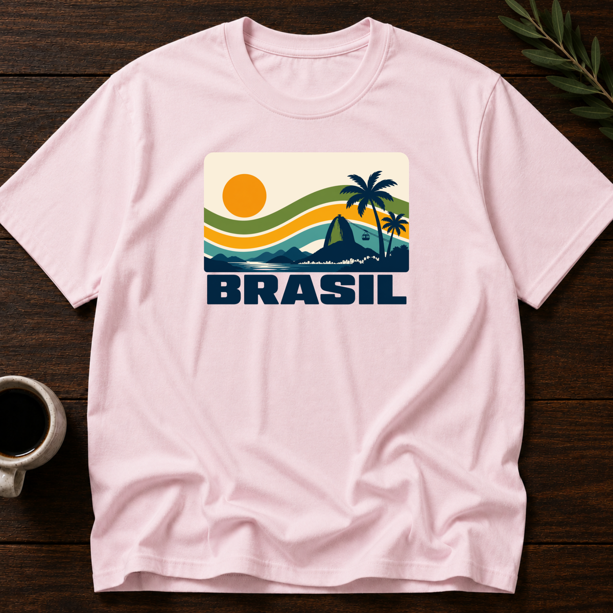 Sunset Brasileiro T-Shirt – Light Pink – Wear Your Heart