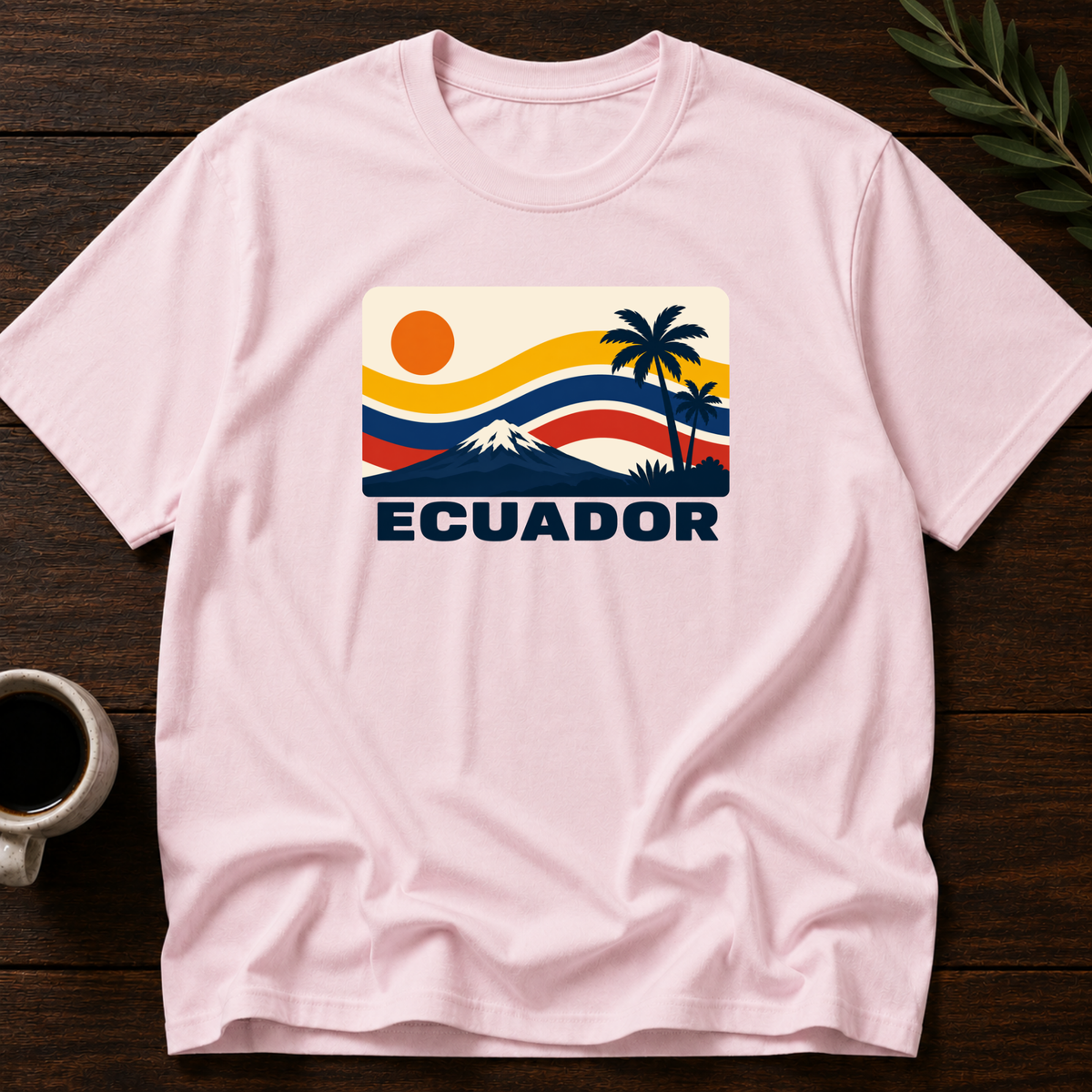 Sunset Ecuatoriano T-Shirt – Light Pink – Wear Your Heart