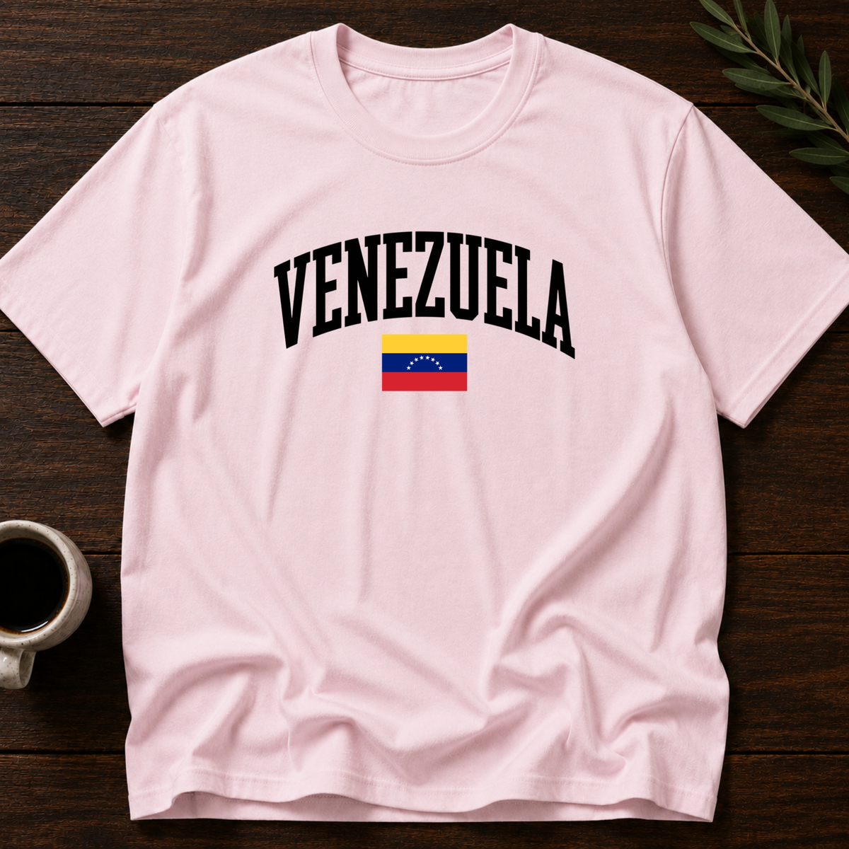 Venezuela Varsity T-Shirt – Light Pink – Wear Your Heart