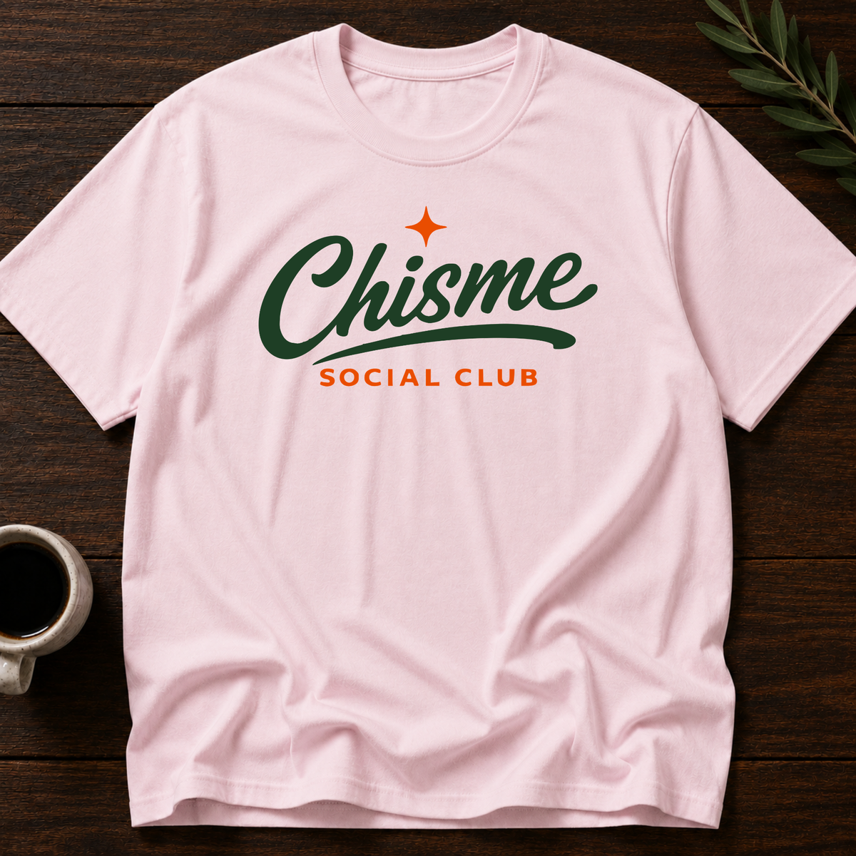 Chisme Social Club  T-Shirt – Light Pink – Wear Your Heart