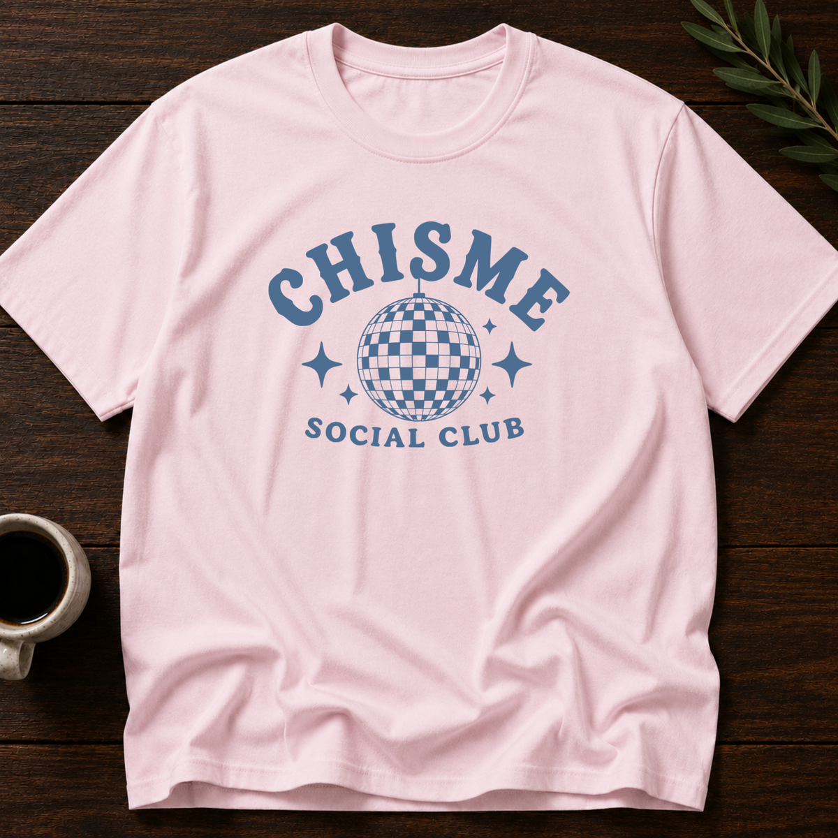 Chisme Social Club. T-Shirt – Light Pink – Wear Your Heart