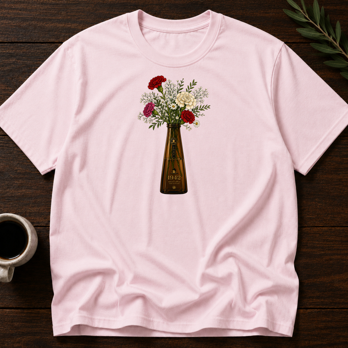 Tequila Bottled Bloom T-Shirt – Light Pink – Wear Your Heart