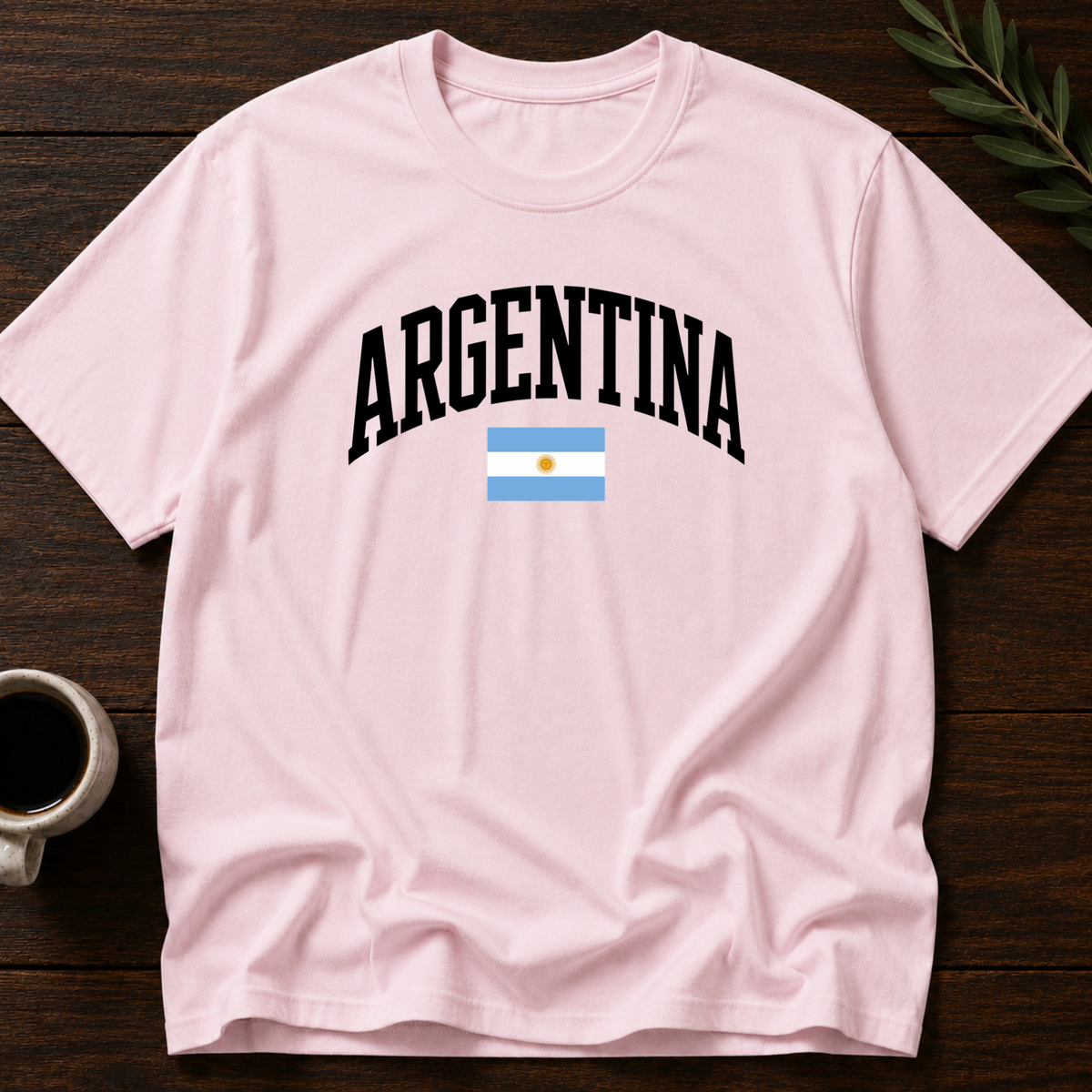 Argentina Varsity T-Shirt – Light Pink – Wear Your Heart