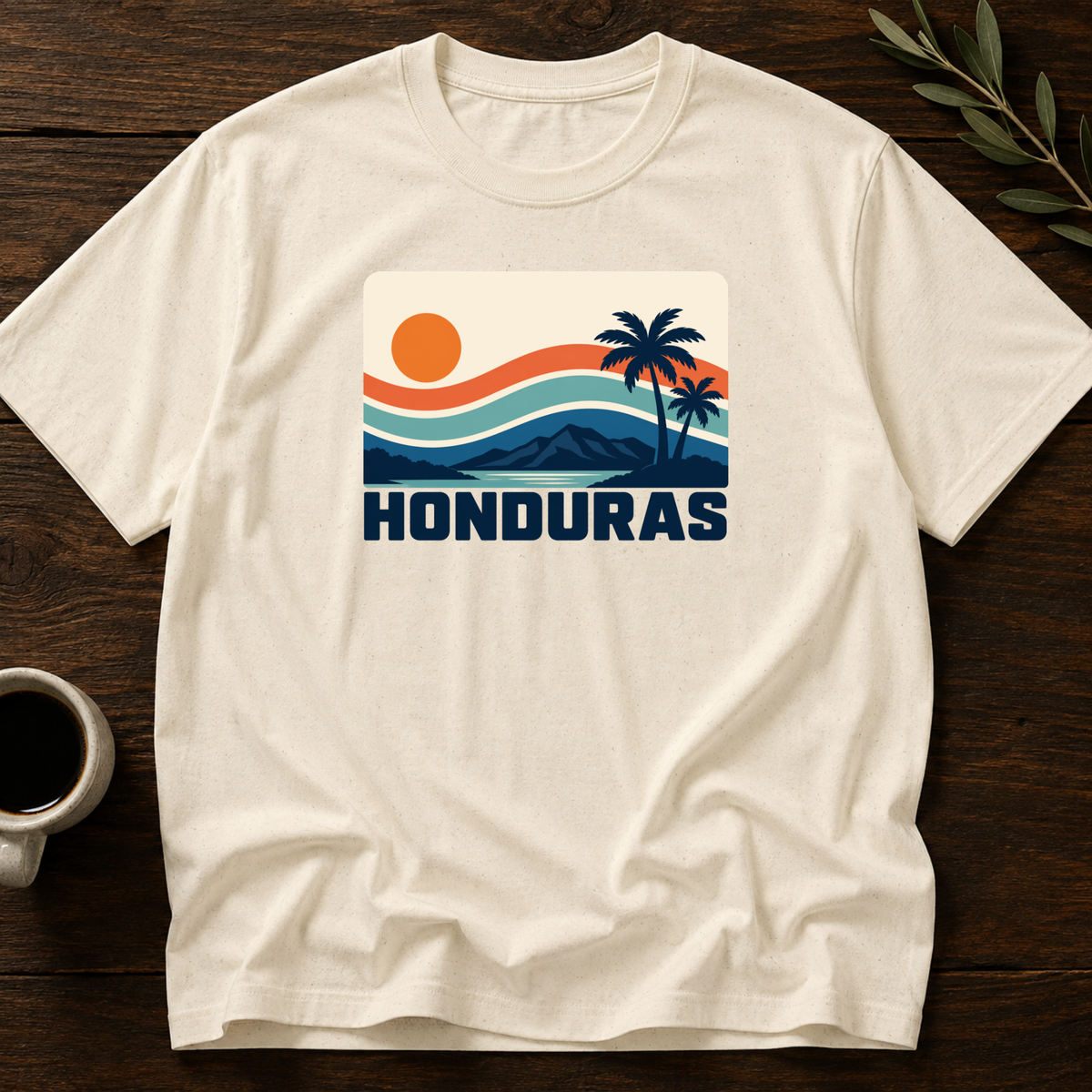 Sunset Hondureño T-Shirt – Natural – Wear Your Heart