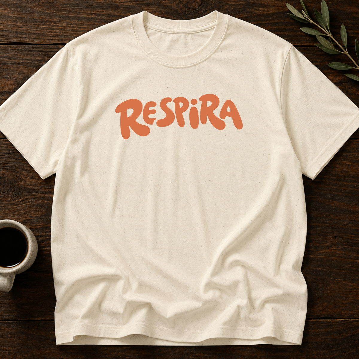 Respira T-Shirt – Natural – Wear Your Heart