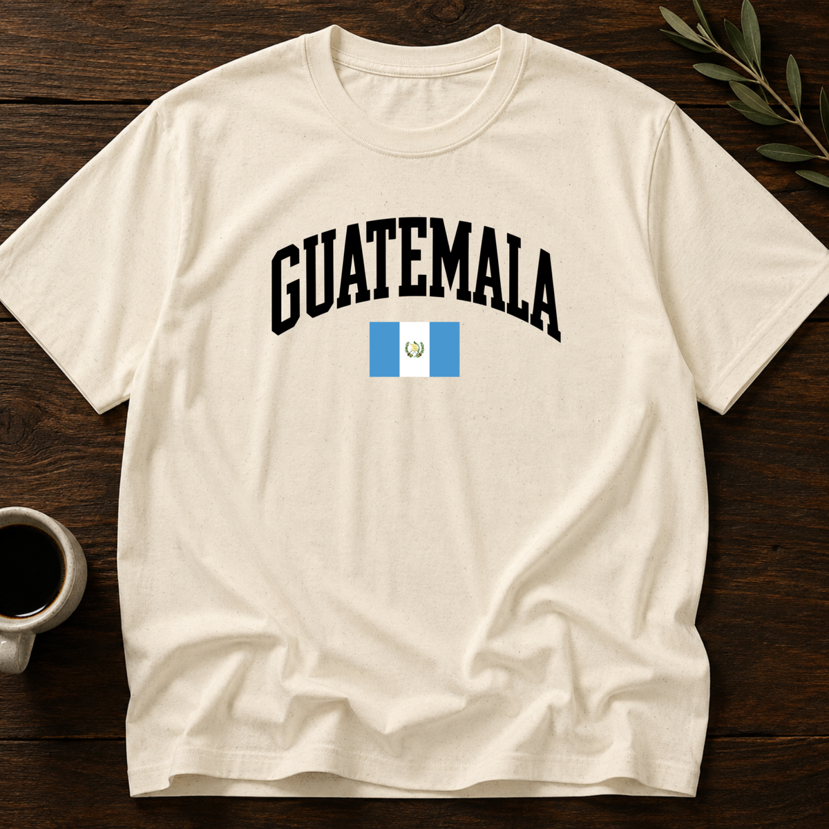 Guatemala Varsity T-Shirt – Natural – Wear Your Heart