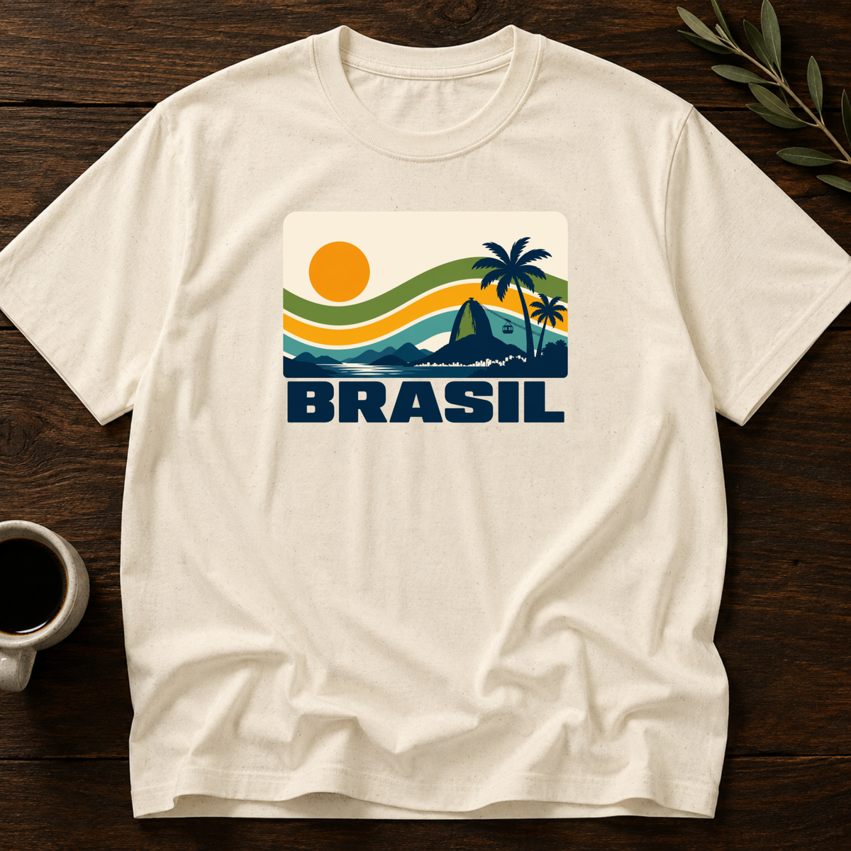 Sunset Brasileiro T-Shirt – Natural – Wear Your Heart