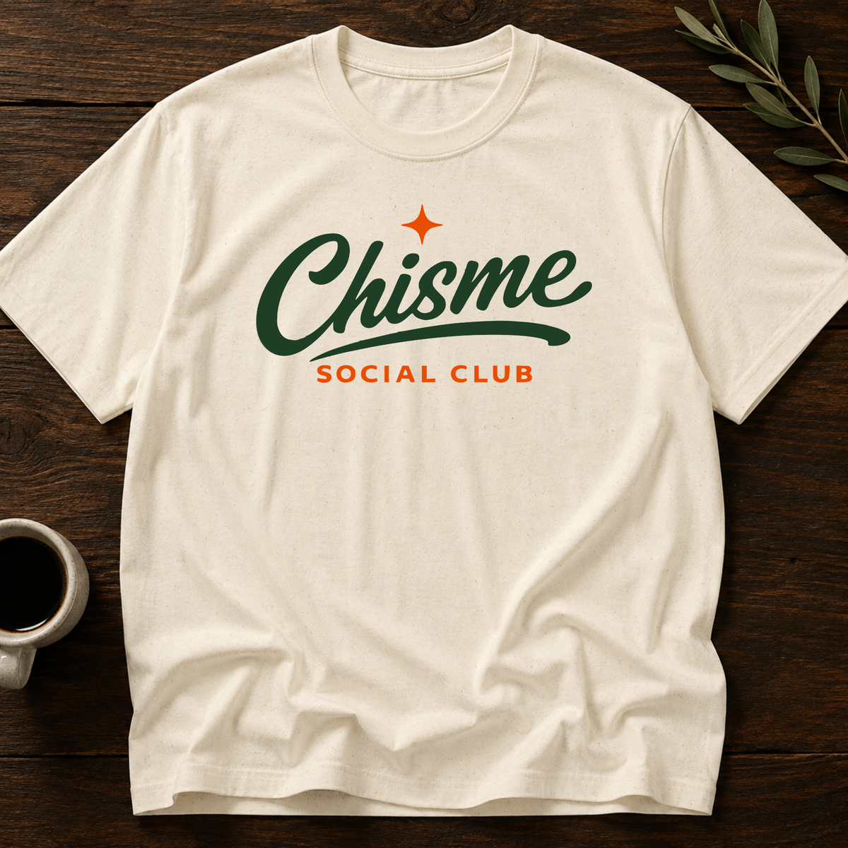 Chisme Social Club  T-Shirt – Natural – Wear Your Heart