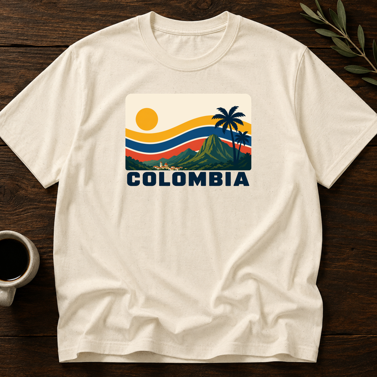 Sunset Colombiano T-Shirt – Natural – Wear Your Heart