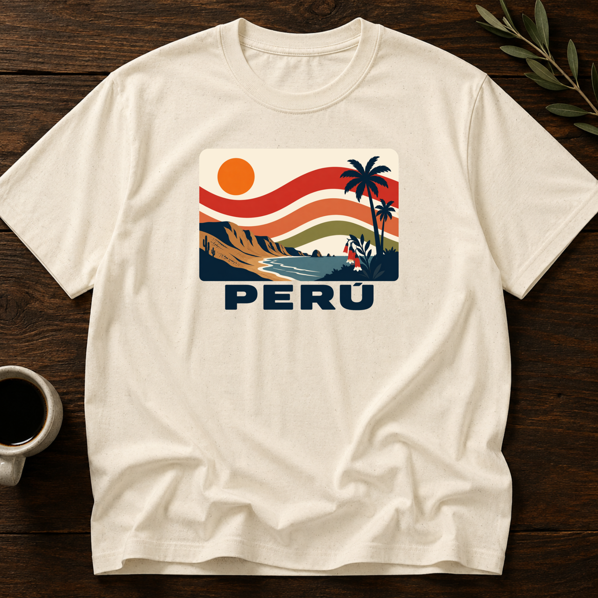 Sunset Peruano T-Shirt – Natural – Wear Your Heart