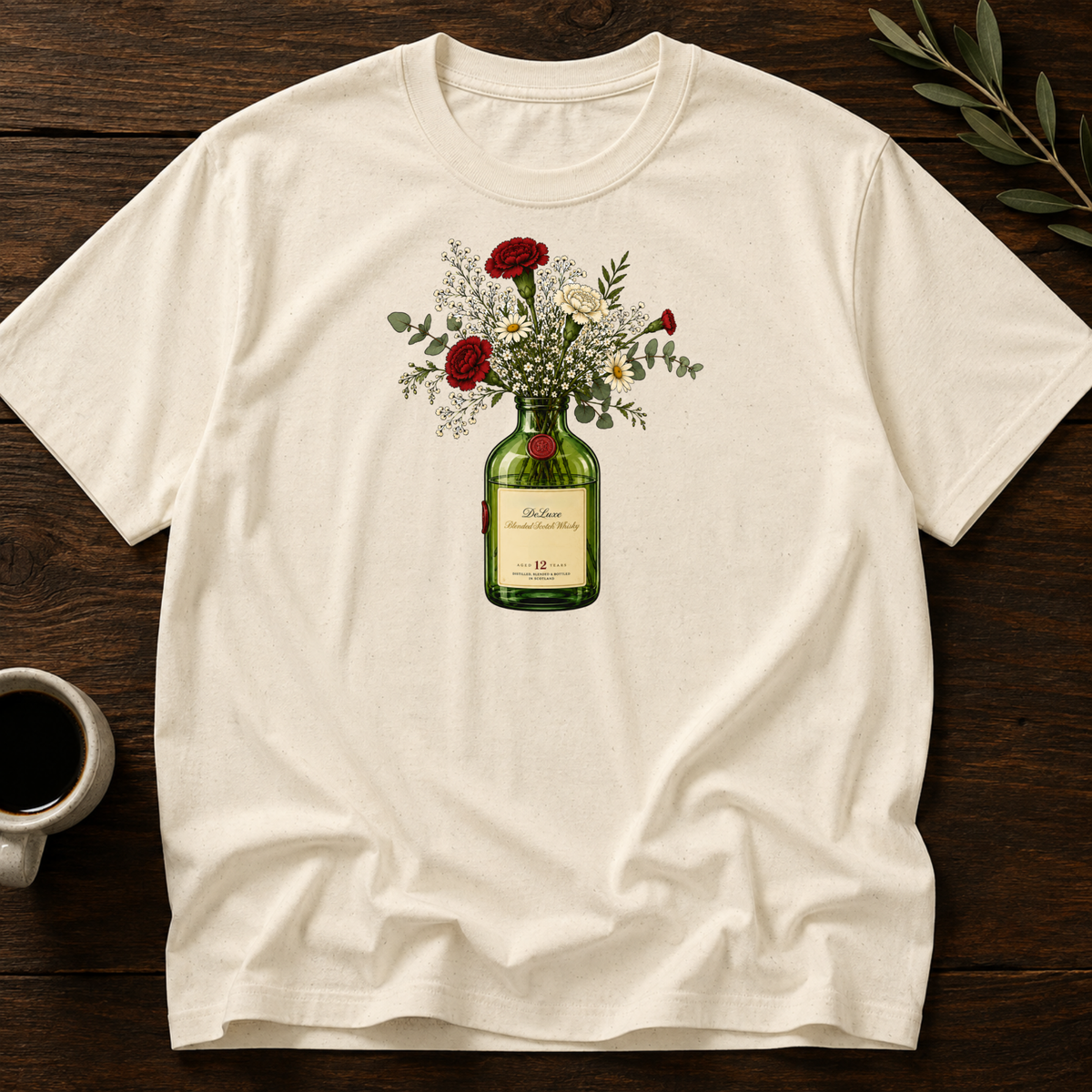 Highland Bottled Bloom T-Shirt – Natural – Wear Your Heart