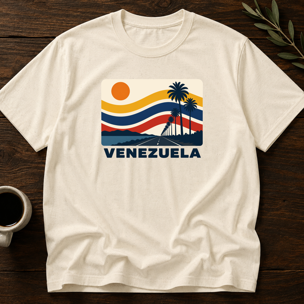 Sunset Veneco Tucaqueño T-Shirt – Natural – Wear Your Heart