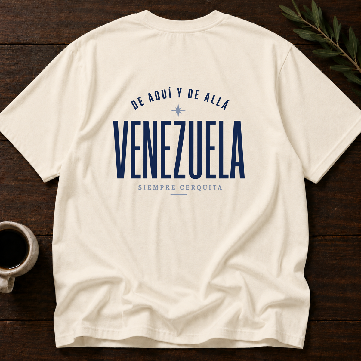 Venezuela - Siempre Cerquita T-Shirt – Natural Back – Wear Your Heart