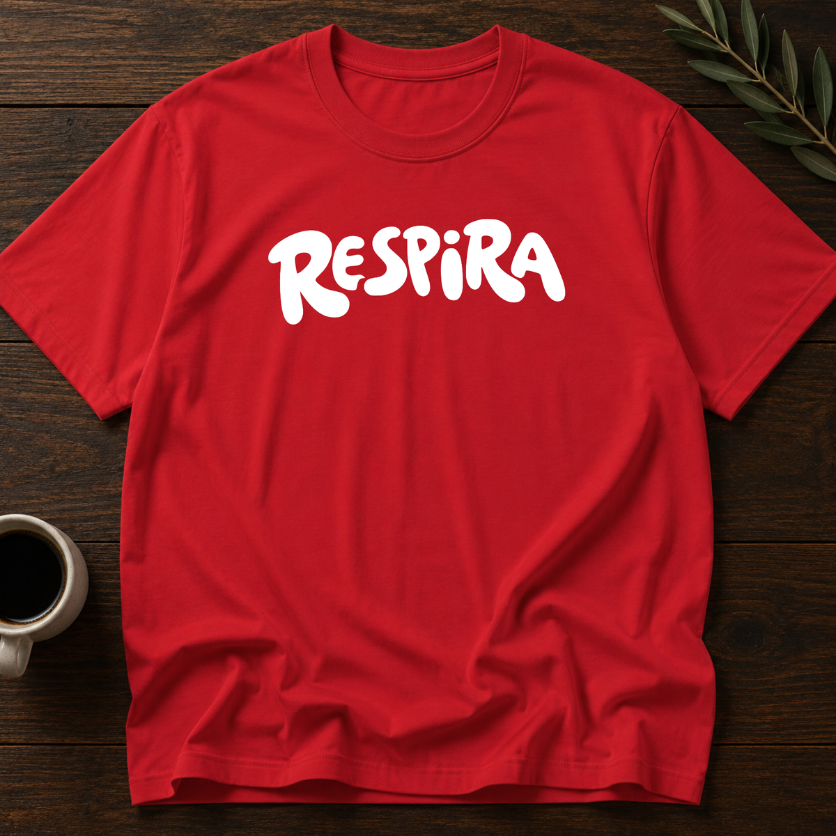Respira T-Shirt – Red – Wear Your Heart