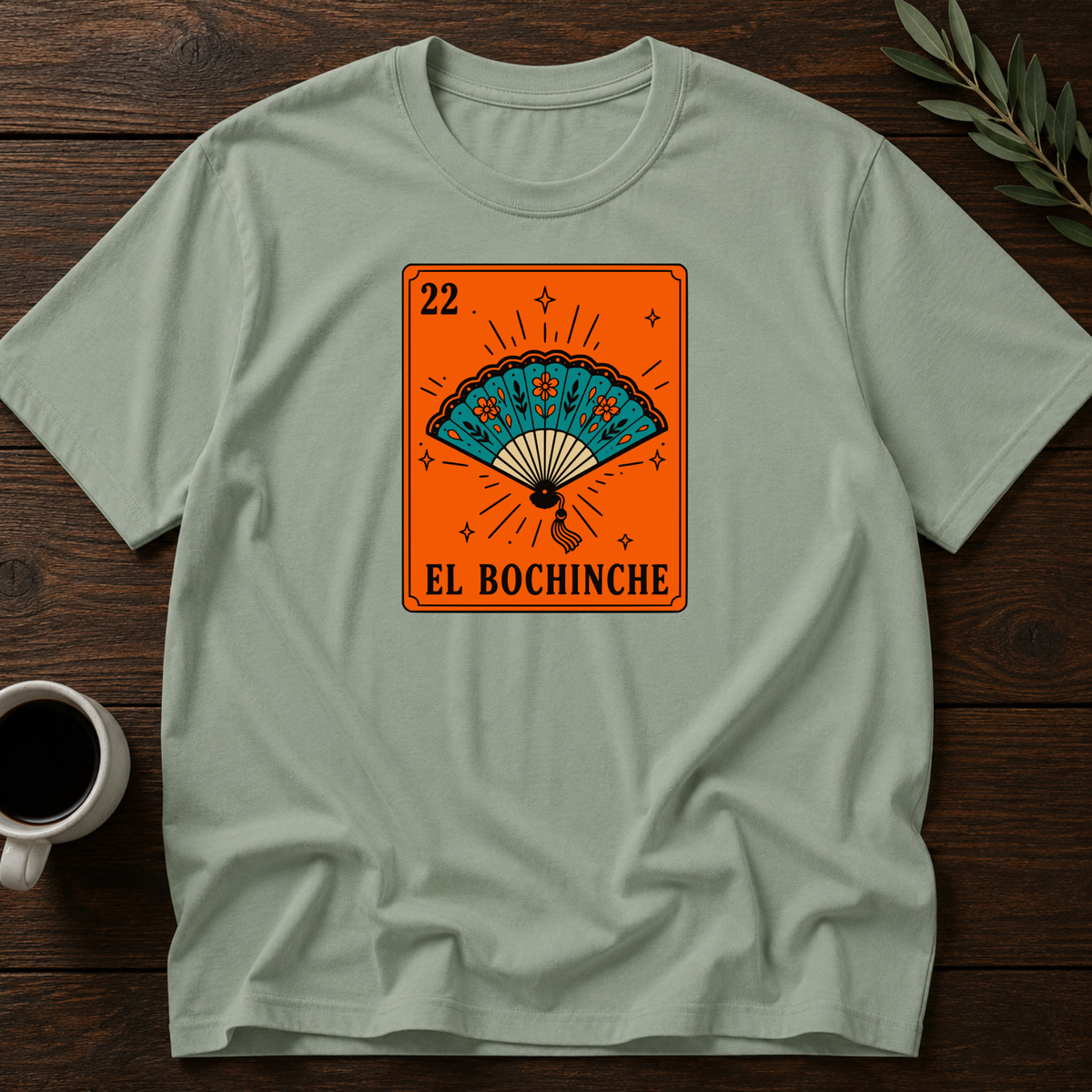 El Bochinche T-Shirt – Sage – Wear Your Heart