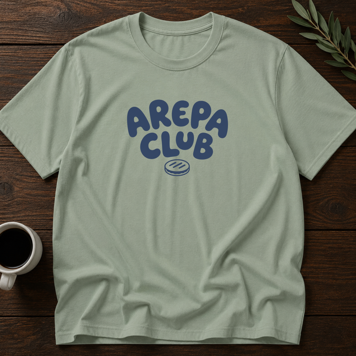 Arepa Club T-Shirt – Sage – Wear Your Heart