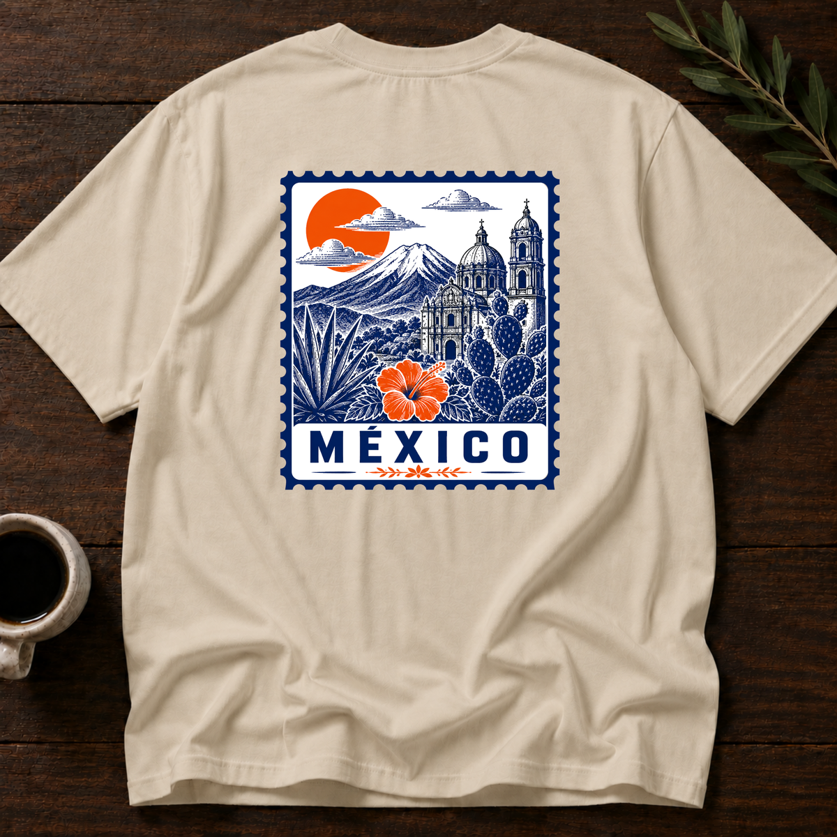 México Stamp T-Shirt – Sand Back – Wear Your Heart