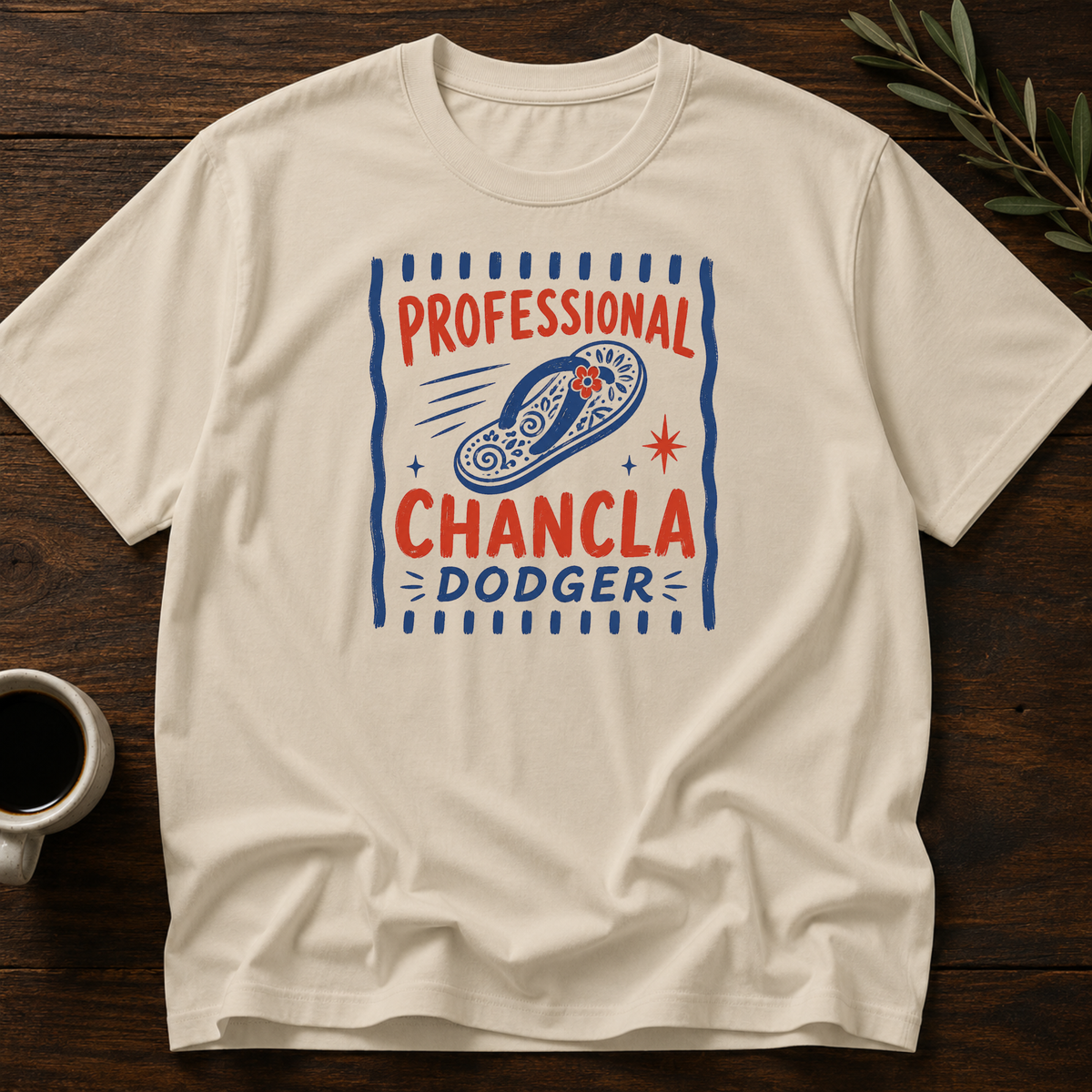 Professional Chancla Dodger T-Shirt – Sand – Wear Your Heart