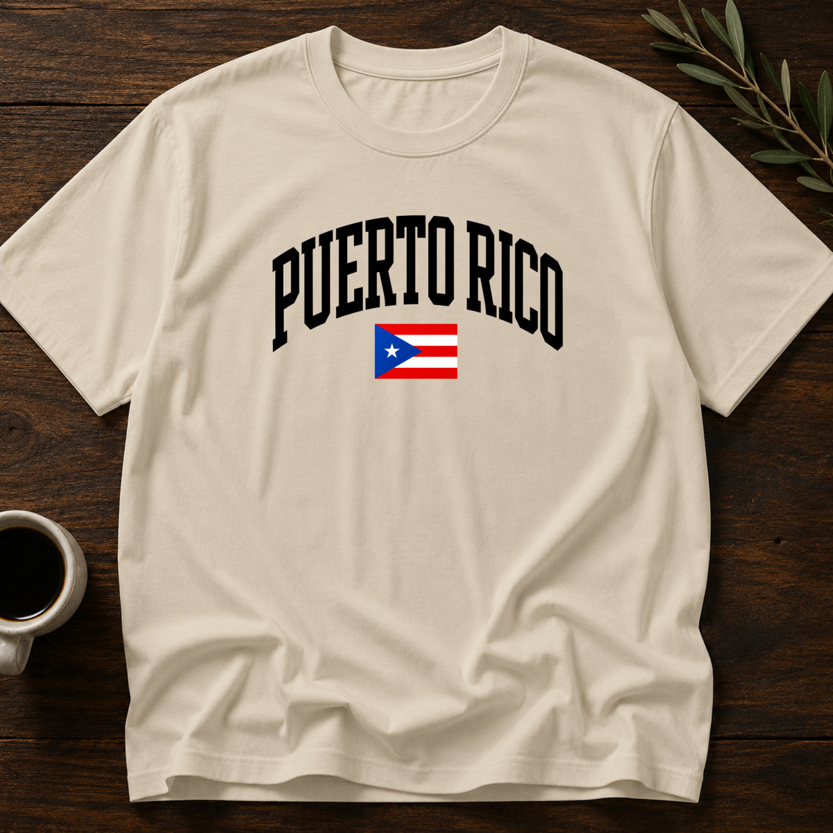 Puerto Rico Varsity T-Shirt – Sand – Wear Your Heart