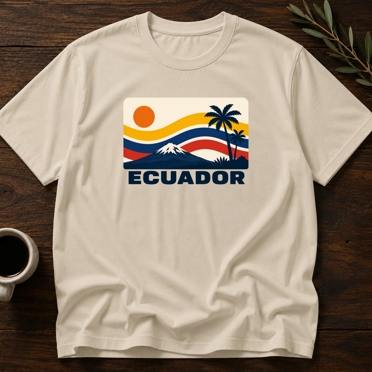 Sunset Ecuatoriano T-Shirt – Sand – Wear Your Heart