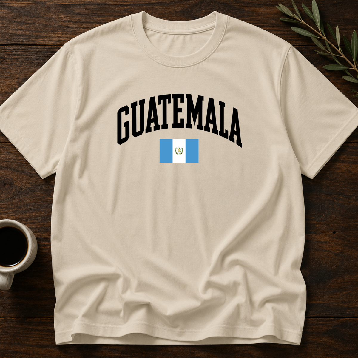 Guatemala Varsity T-Shirt – Sand – Wear Your Heart