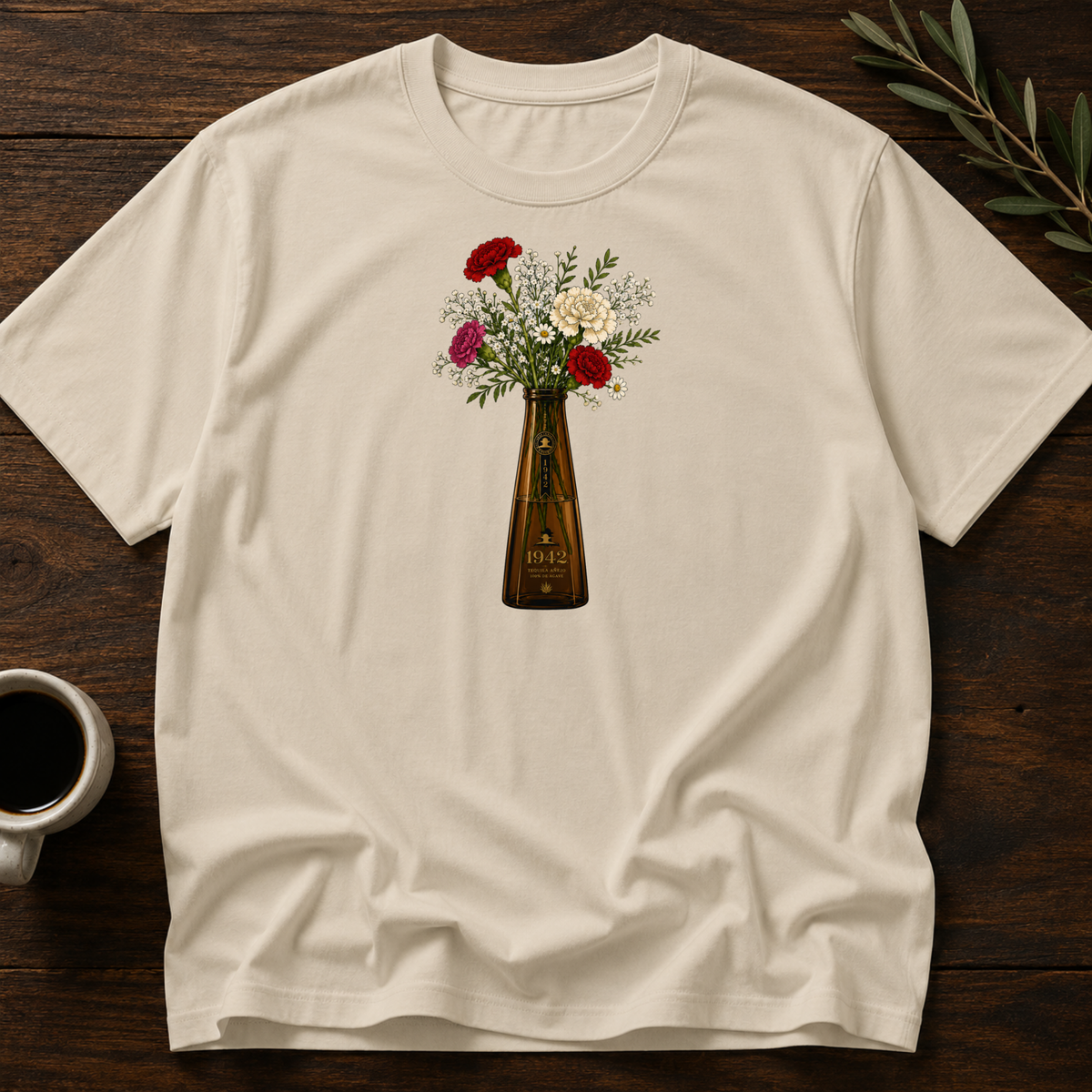 Tequila Bottled Bloom T-Shirt – Sand – Wear Your Heart