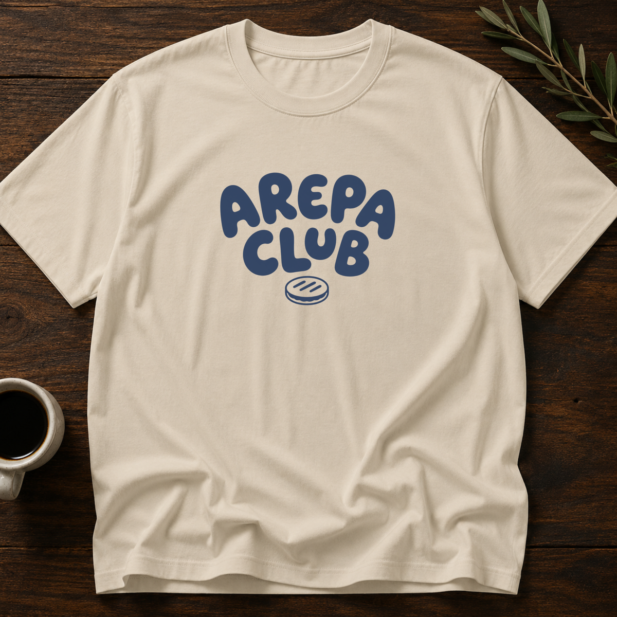 Arepa Club T-Shirt – Sand – Wear Your Heart