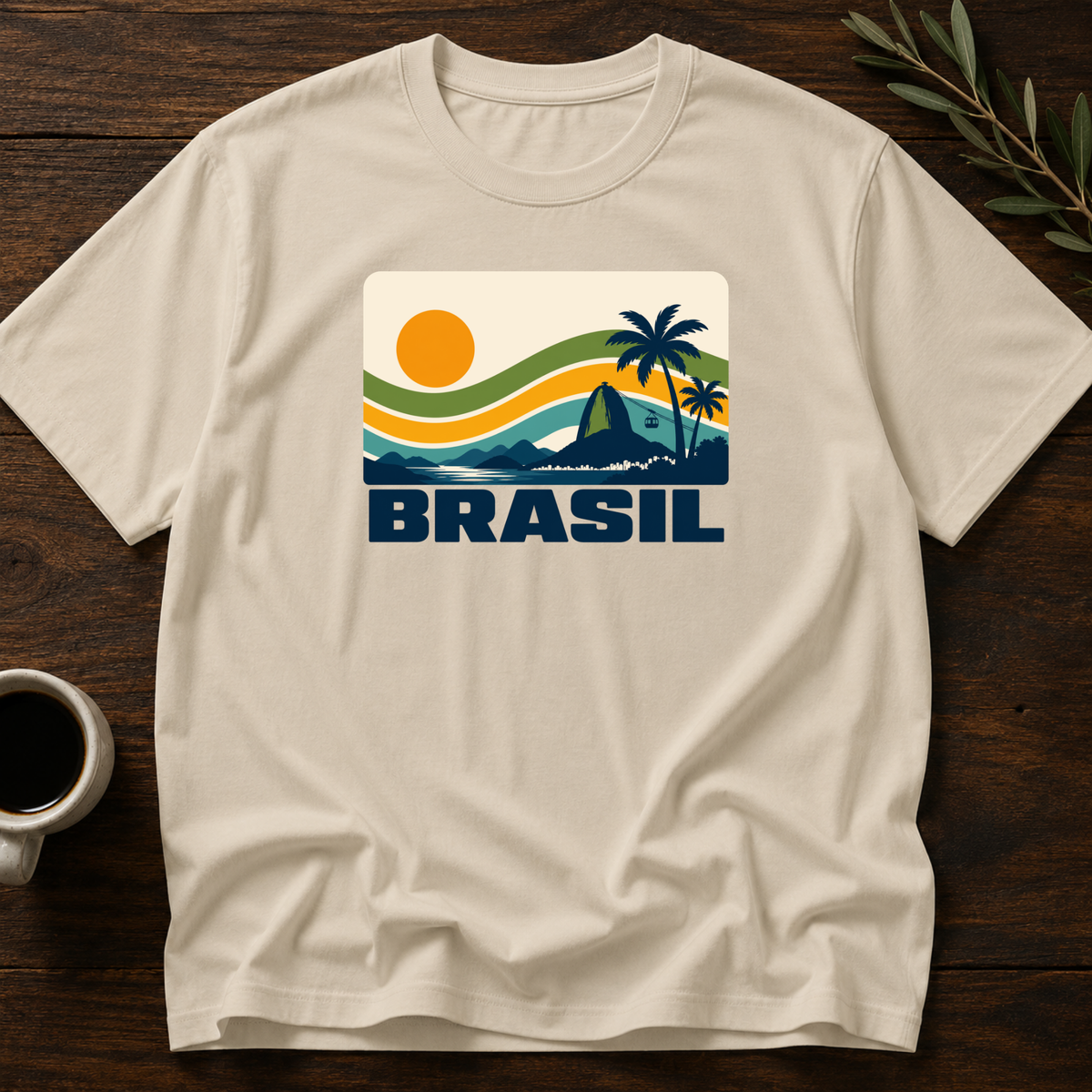 Sunset Brasileiro T-Shirt – Sand – Wear Your Heart
