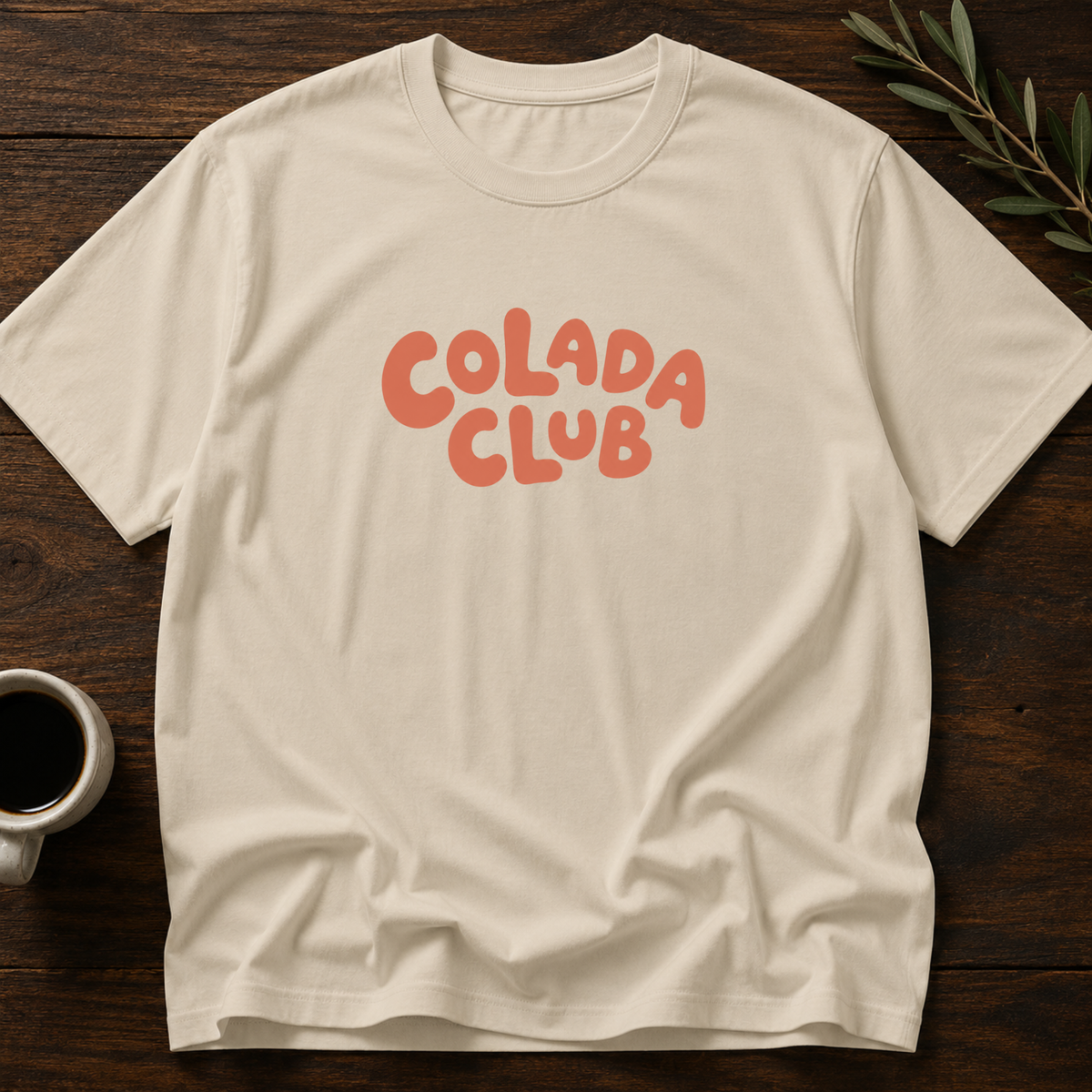 Colada Club T-Shirt – Sand – Wear Your Heart