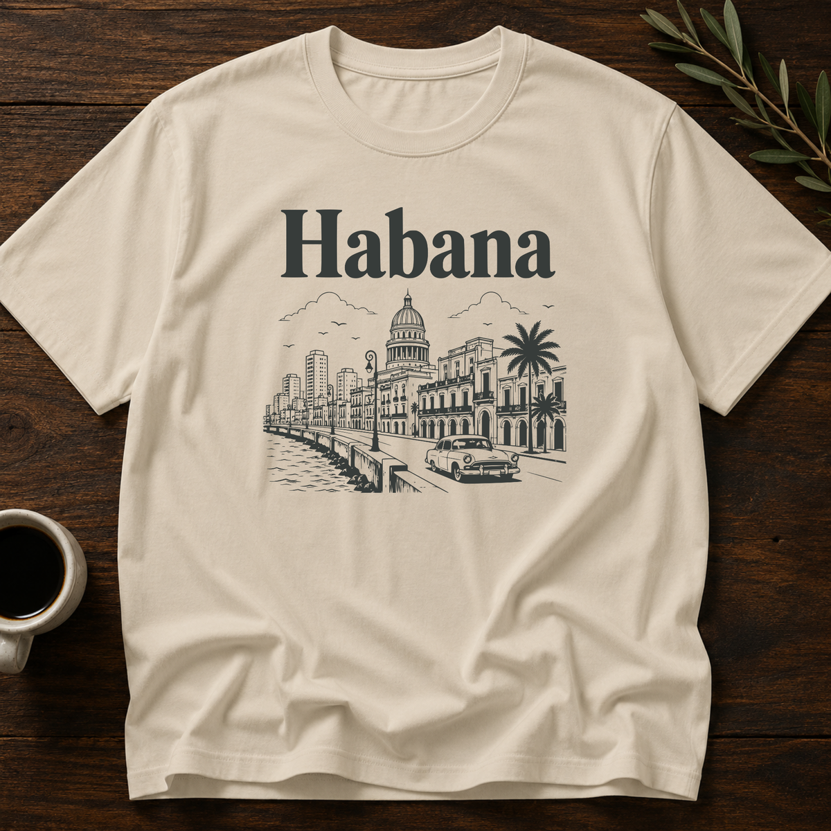 Hola Habana T-Shirt – Sand – Wear Your Heart
