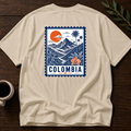 Colombia Stamp T-Shirt – Sand Back – Wear Your Heart
