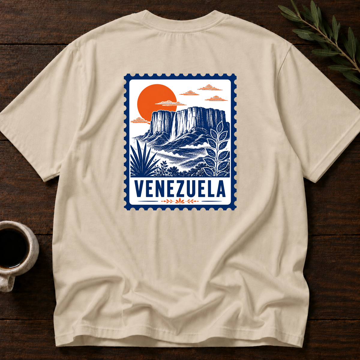 Venezuela Stamp T-Shirt – Sand Back – Wear Your Heart