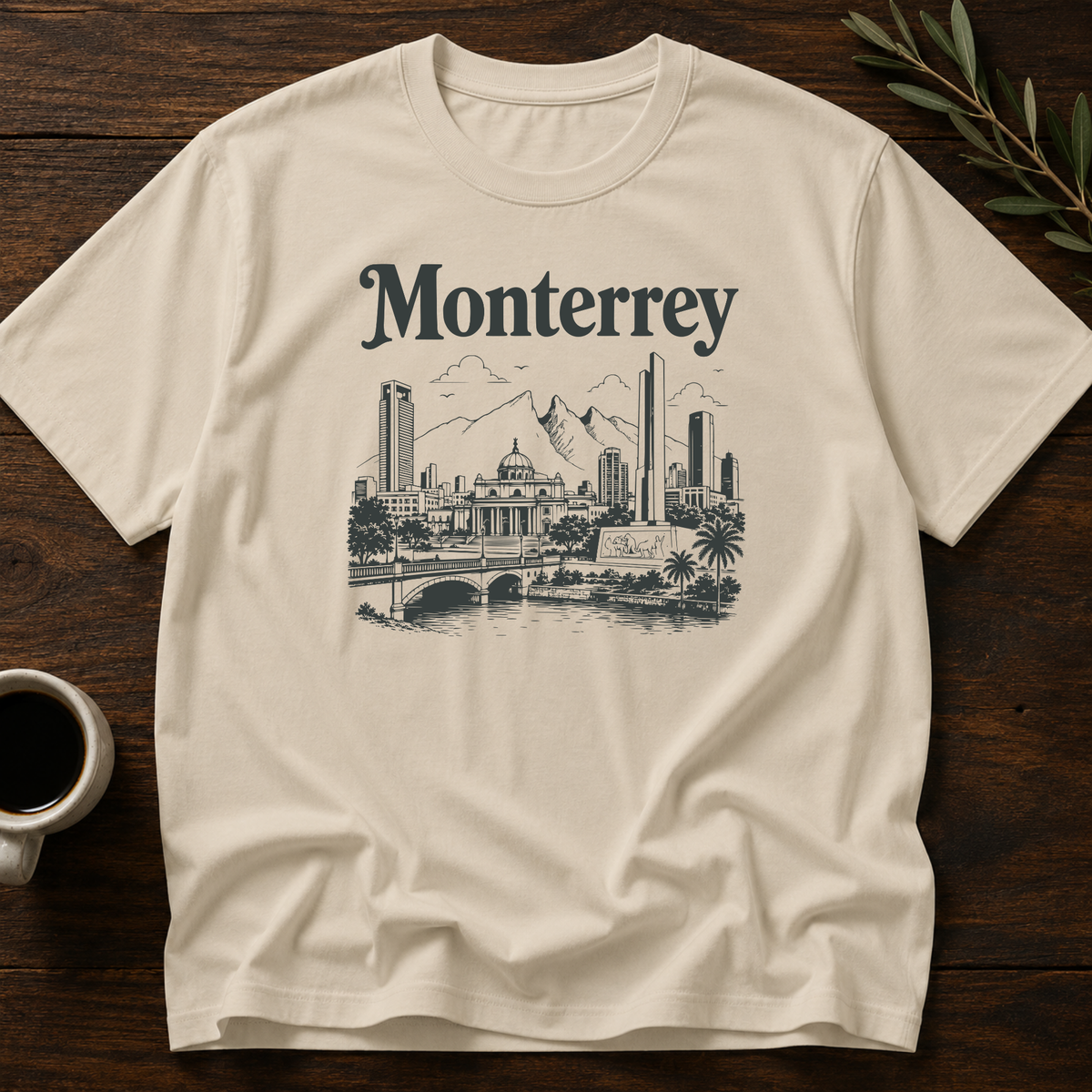 Hola Monterrey T-Shirt – Sand – Wear Your Heart