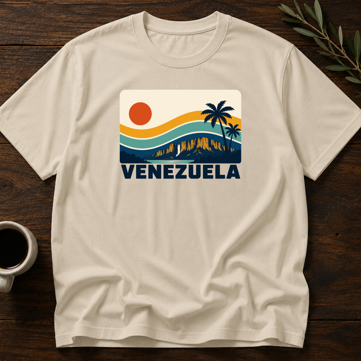 Sunset Venezolano T-Shirt – Sand – Wear Your Heart