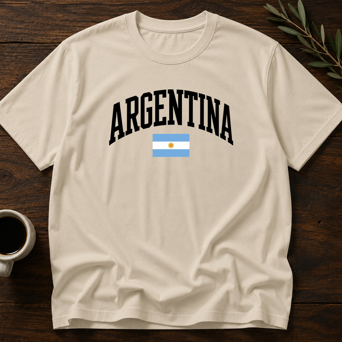 Argentina Varsity T-Shirt – Sand – Wear Your Heart