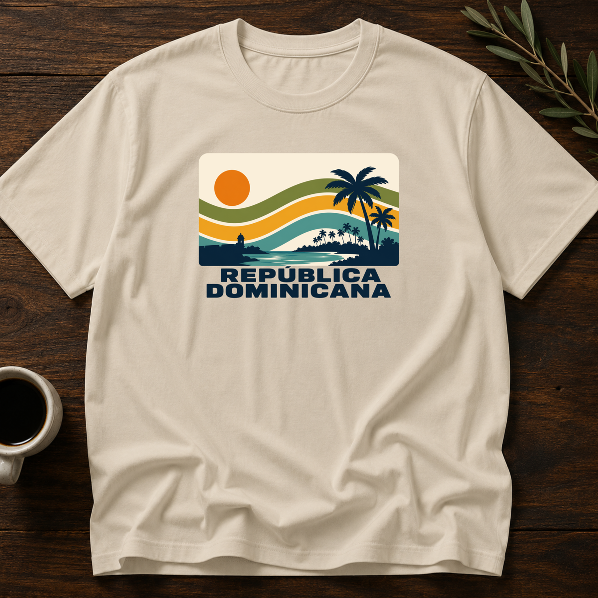 Sunset Dominicano T-Shirt – Sand – Wear Your Heart