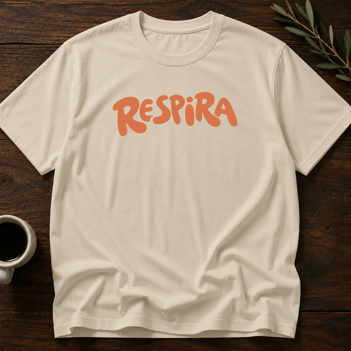 Respira T-Shirt – Sand – Wear Your Heart