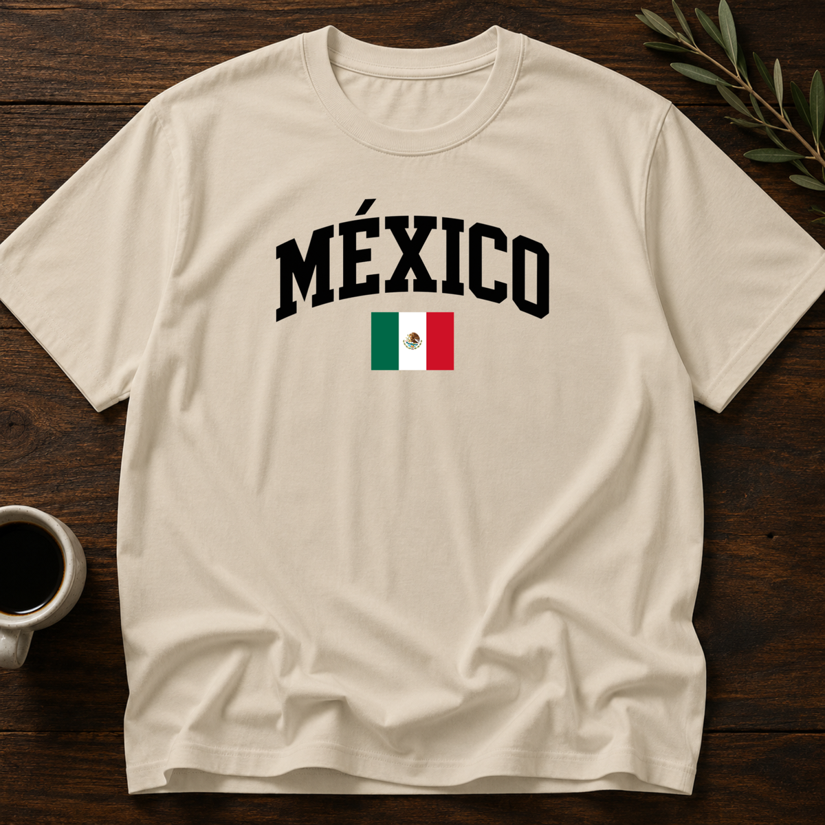 México Varsity T-Shirt – Sand – Wear Your Heart