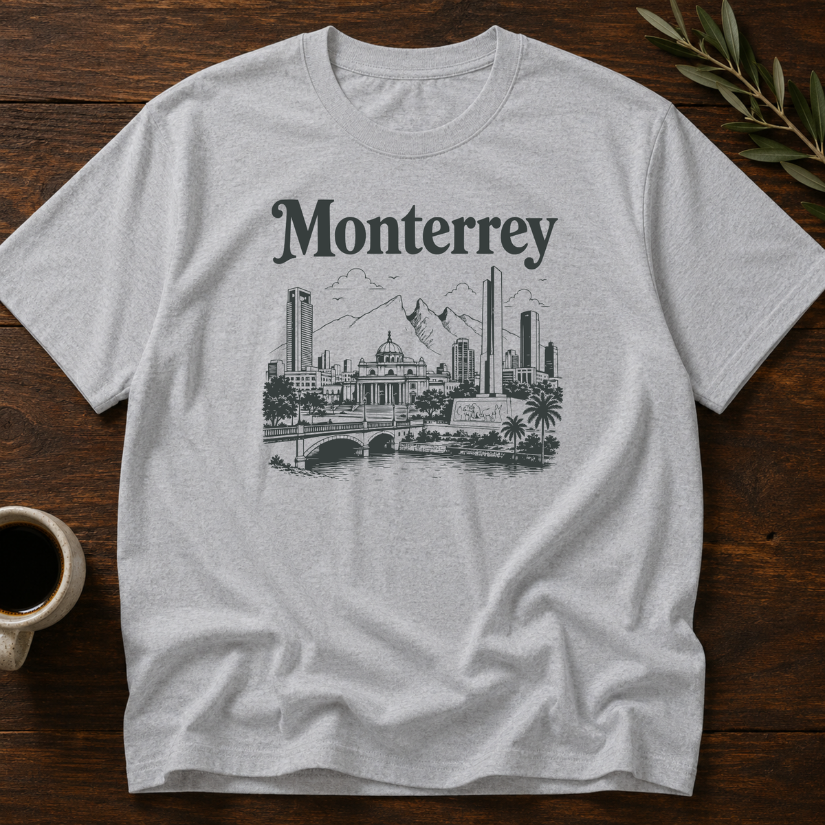 Hola Monterrey T-Shirt – Sport Gray – Wear Your Heart